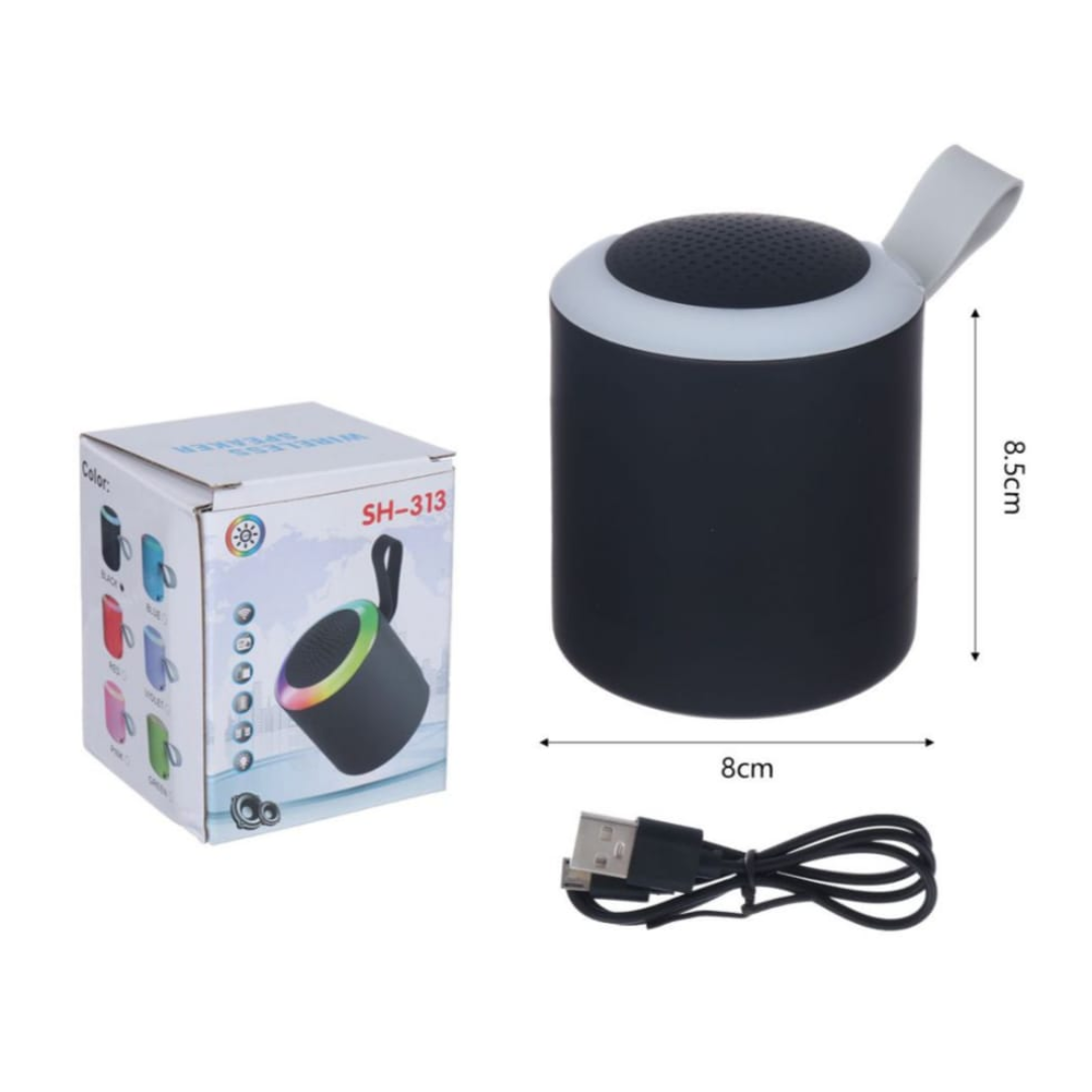 Mini Parlante Bluetooth de Silicona con Luz LED