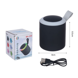 Mini Parlante Bluetooth de Silicona con Luz LED