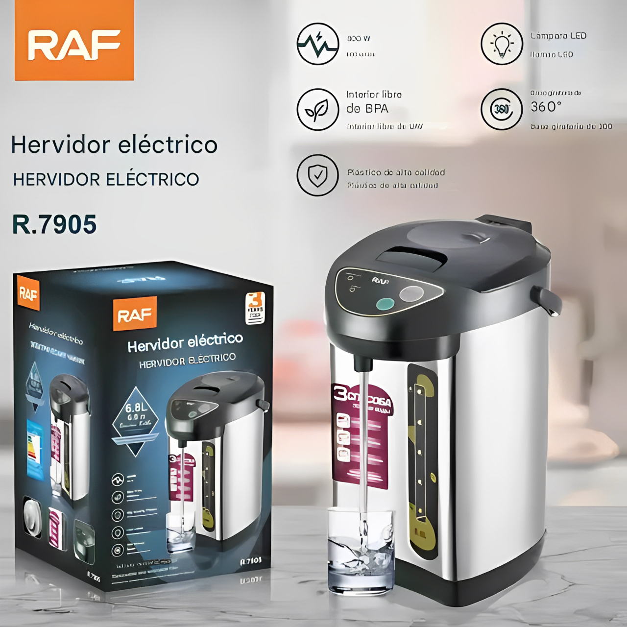 Dispensador Térmico de Agua Caliente RAF R7905