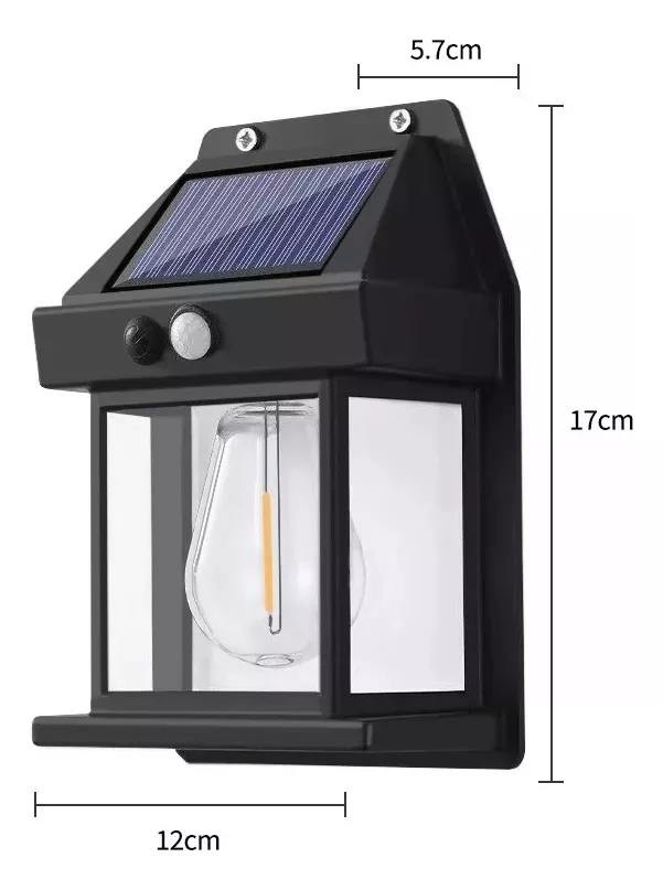 PACK 2 FOCOS SOLARES AMPOLLETA CON SENSOR