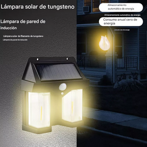Tripack Foco Solar Doble con Sensor de Movimiento