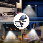 Pack 2 Focos LED con Panel Solar y Sensor de Movimiento.