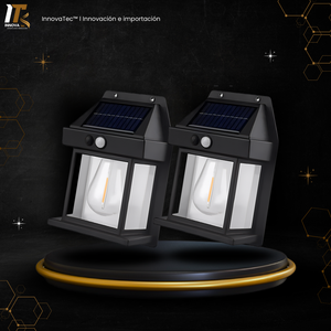 PACK 2 FOCOS SOLARES AMPOLLETA CON SENSOR