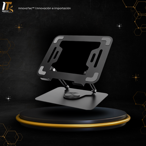 Soporte de Notebook de Acero Ajustable con Rotación 360°