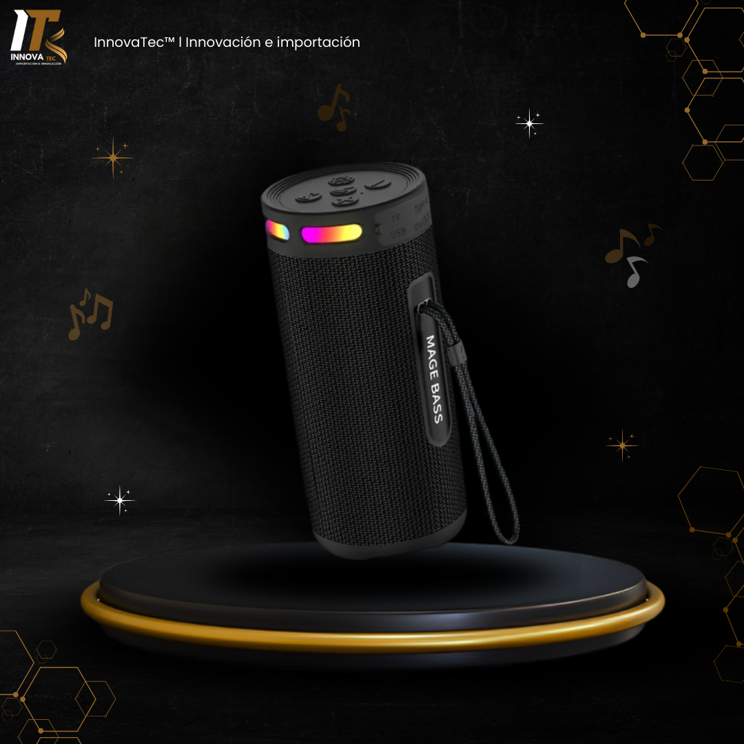 Parlante Bluetooth 5.0 Estéreo LED